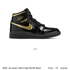 Black and Gold Jordan 1 High